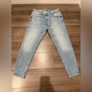 Zara Men's Faded Denim Slim Jeans